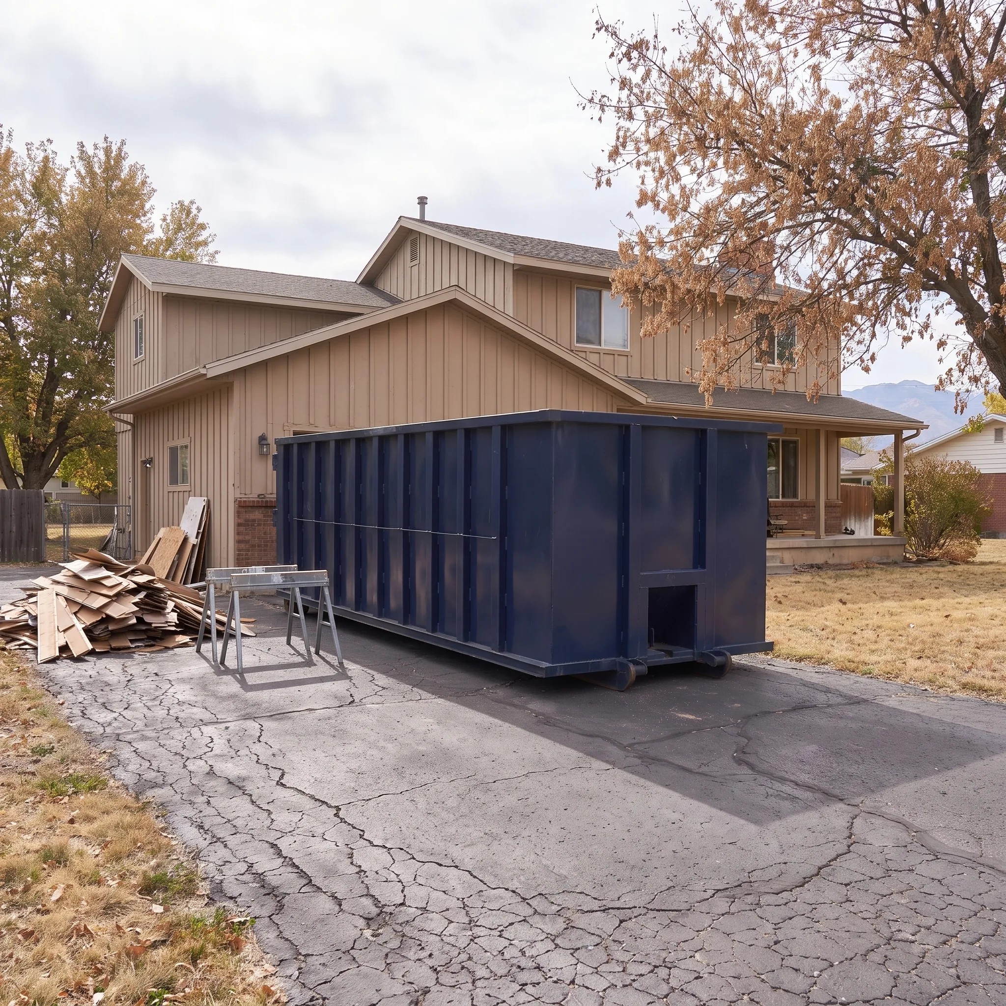 Dumpster on a Adams County, ID job site